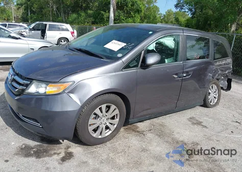 2015 Honda Odyssey Ex-L из США, поврежденный, VIN 5FNRL5H64FB042542